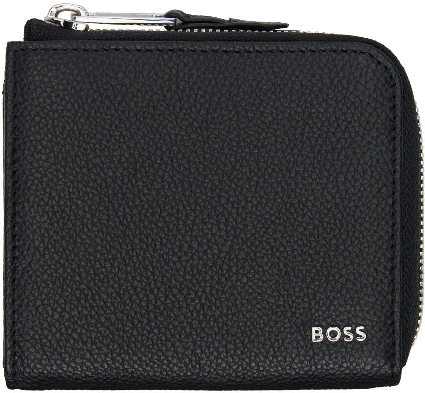 BOSS Black Leather Wallet Cover