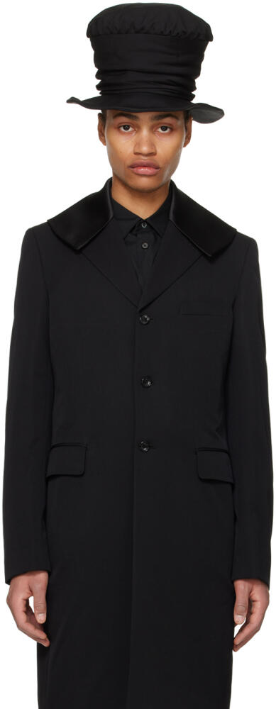 Comme des Garçons Homme Plus Black Sailor Collar Coat Cover