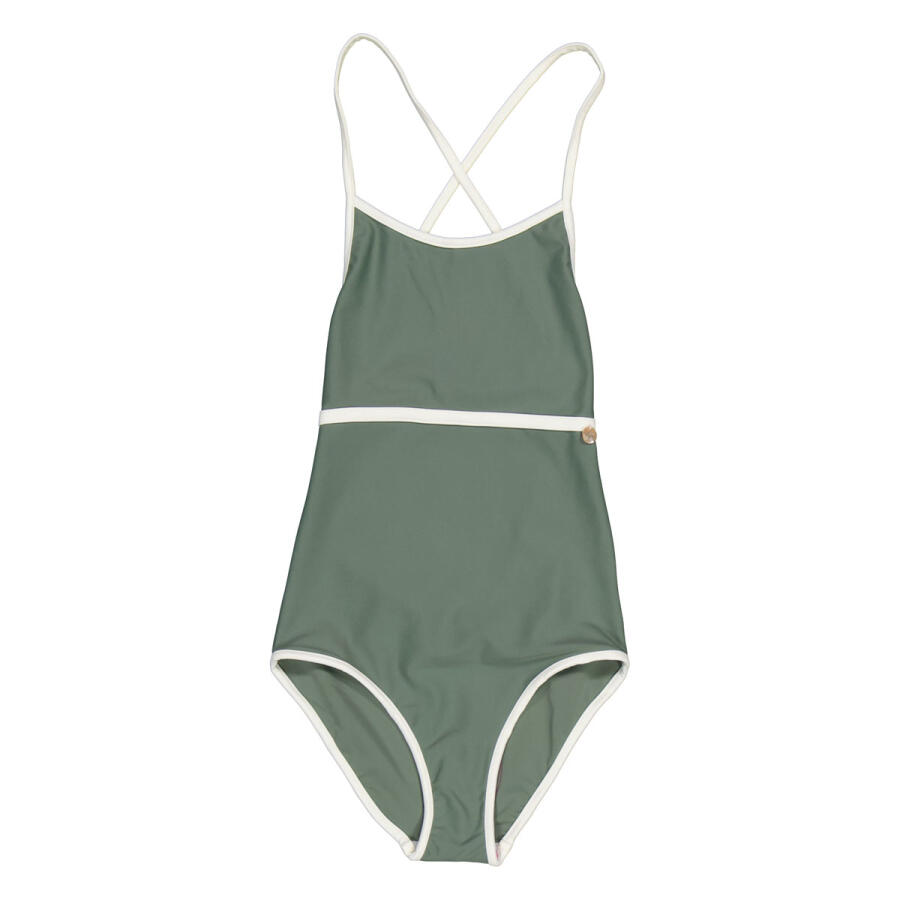 Bonpoint Girls Vert Ardoise Altamura 1-Piece Swimsuit Cover