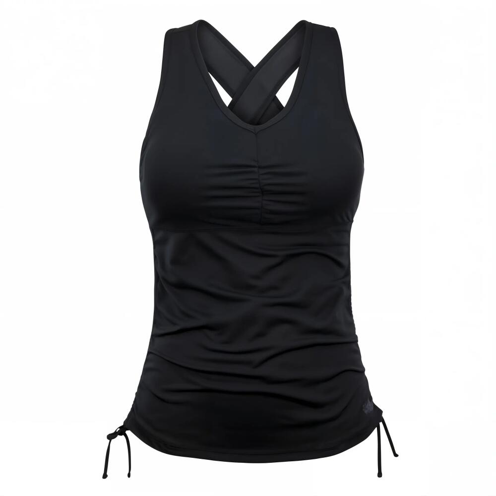 UV Skinz Ruched Tank Top in Black Cover