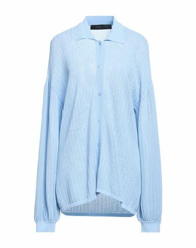 Federica Tosi Woman Cardigan Sky blue Viscose, Polyamide Cover