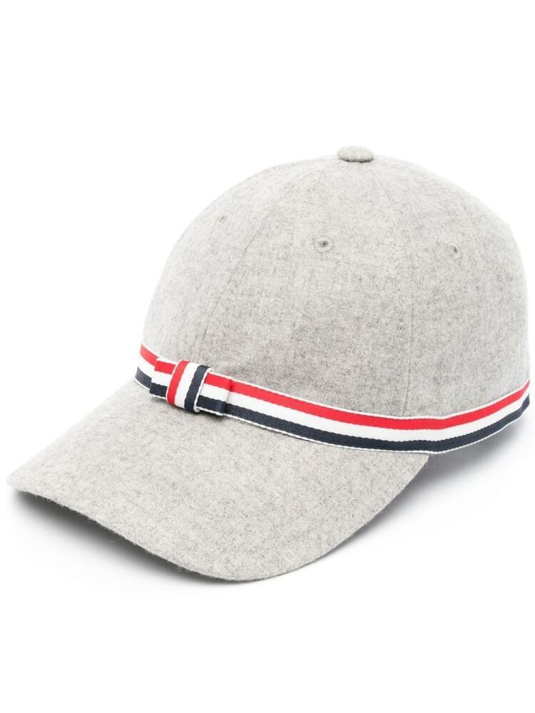 Thom Browne 4-Bar bow baseball cap - Grey Cover