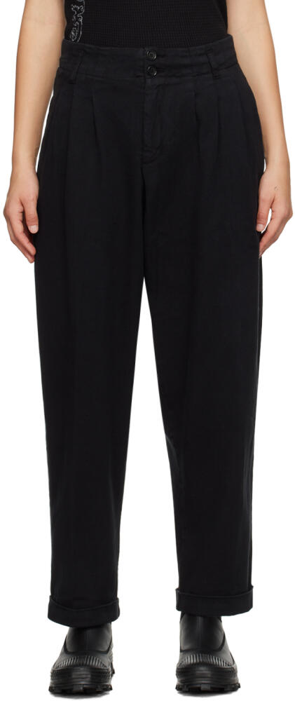 YMC Black Keaton Trousers Cover