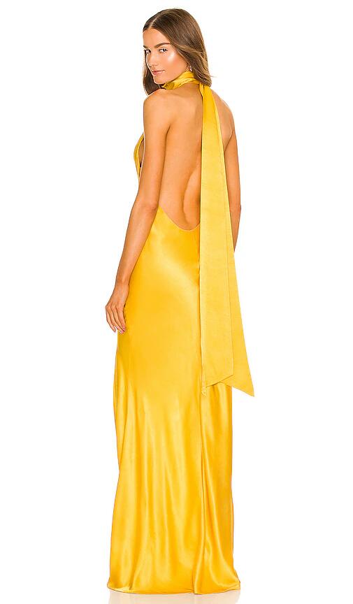 SAU LEE Penelope Gown in Yellow Cover