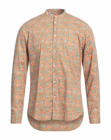 Manuel Ritz Man Shirt Mandarin Cotton, Elastane Cover