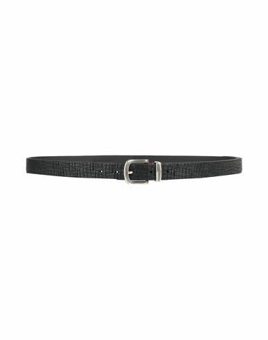 Eleventy Woman Belt Black Leather Cover