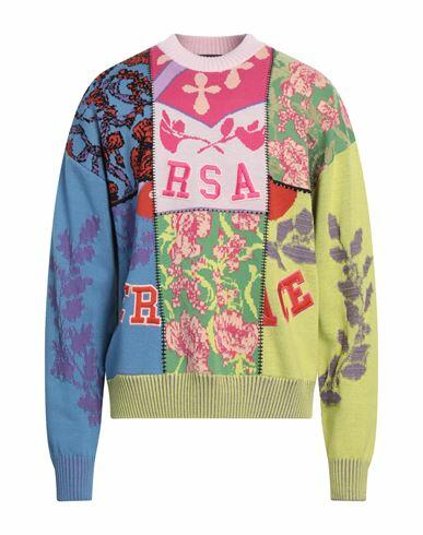 Versace Man Sweater Pink Wool, Cotton Cover