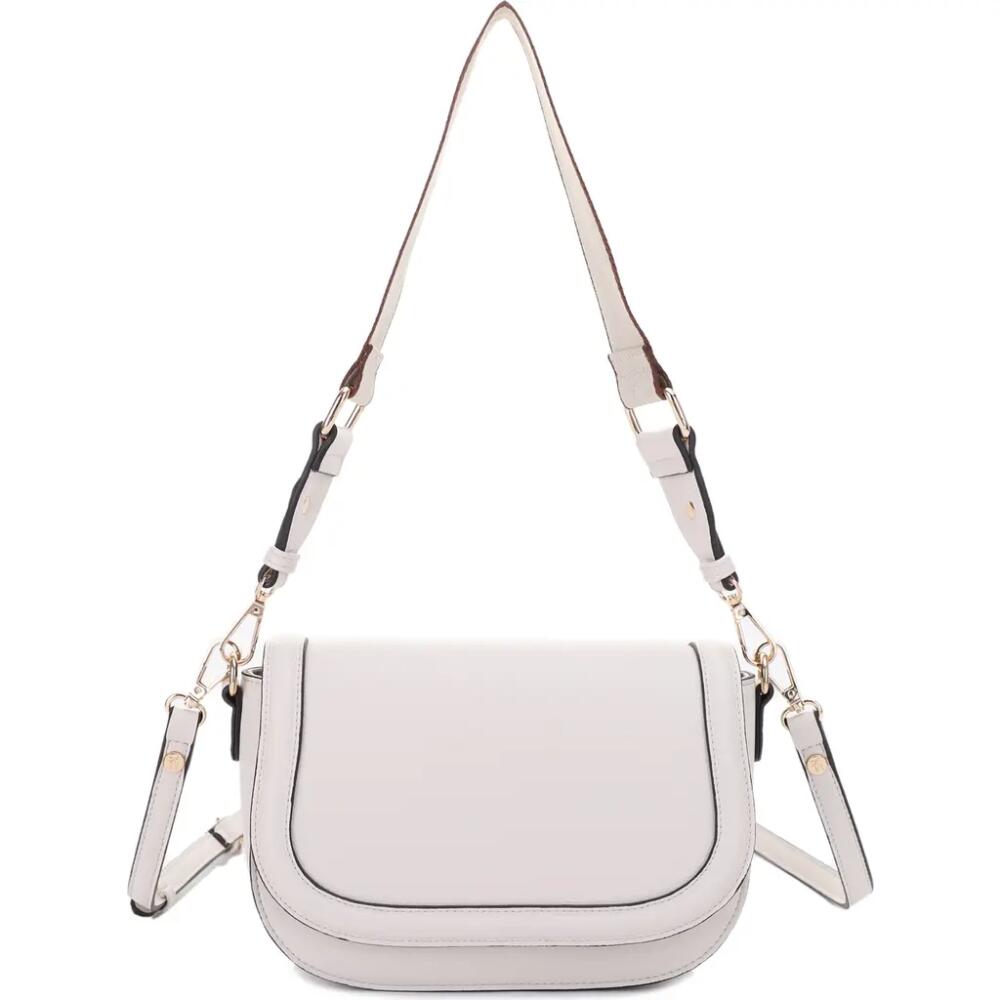 Mali + Lili Kiana Recycled Vegan Leather Crossbody Bag in Ivory Cover