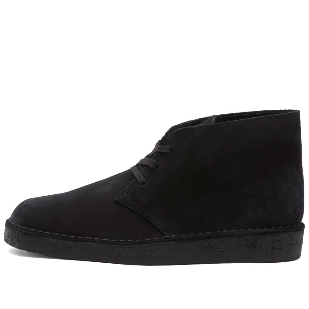 Clarks Originals Men's Desert Coal in Black Suede Cover