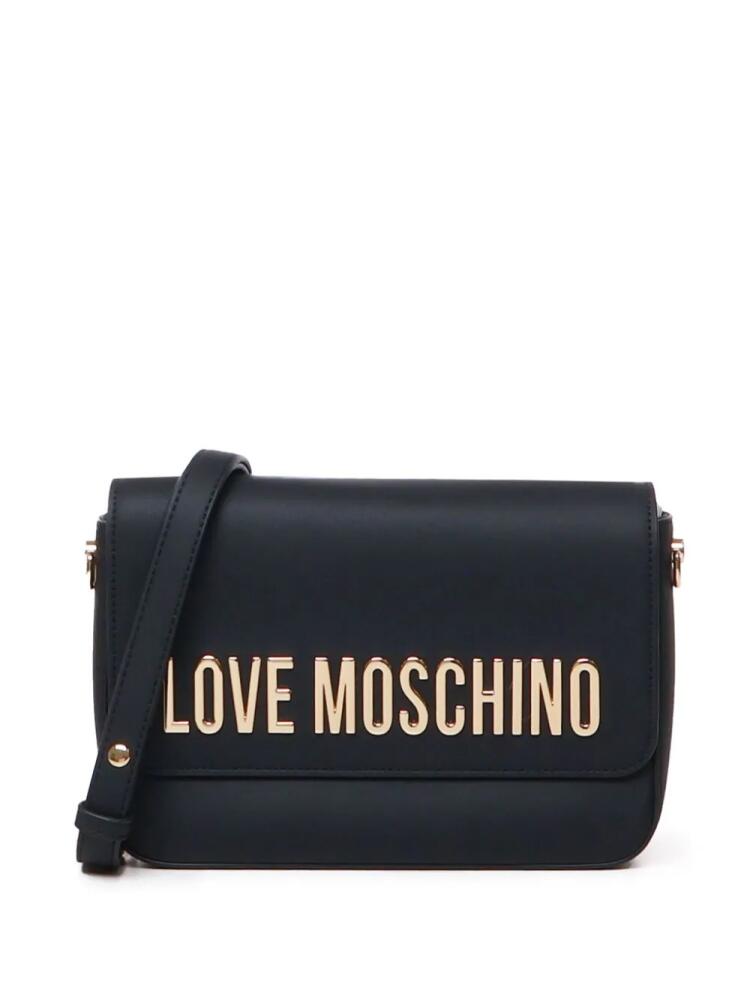 Love Moschino logo crossbody bag - Black Cover