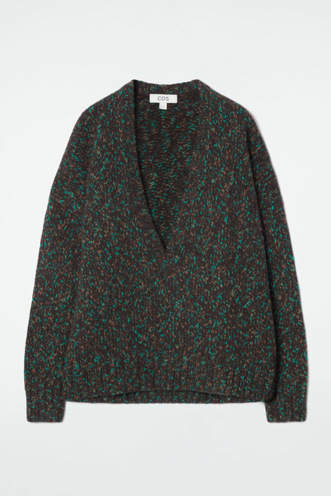 COS OVERSIZED CHUNKY FLECKED WOOL SWEATER Cover