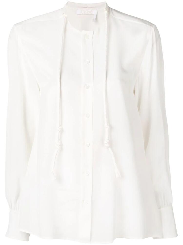 Chloé drawstring detail blouse - White Cover