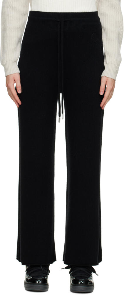 Moncler Black Wide-Leg Lounge Pants Cover