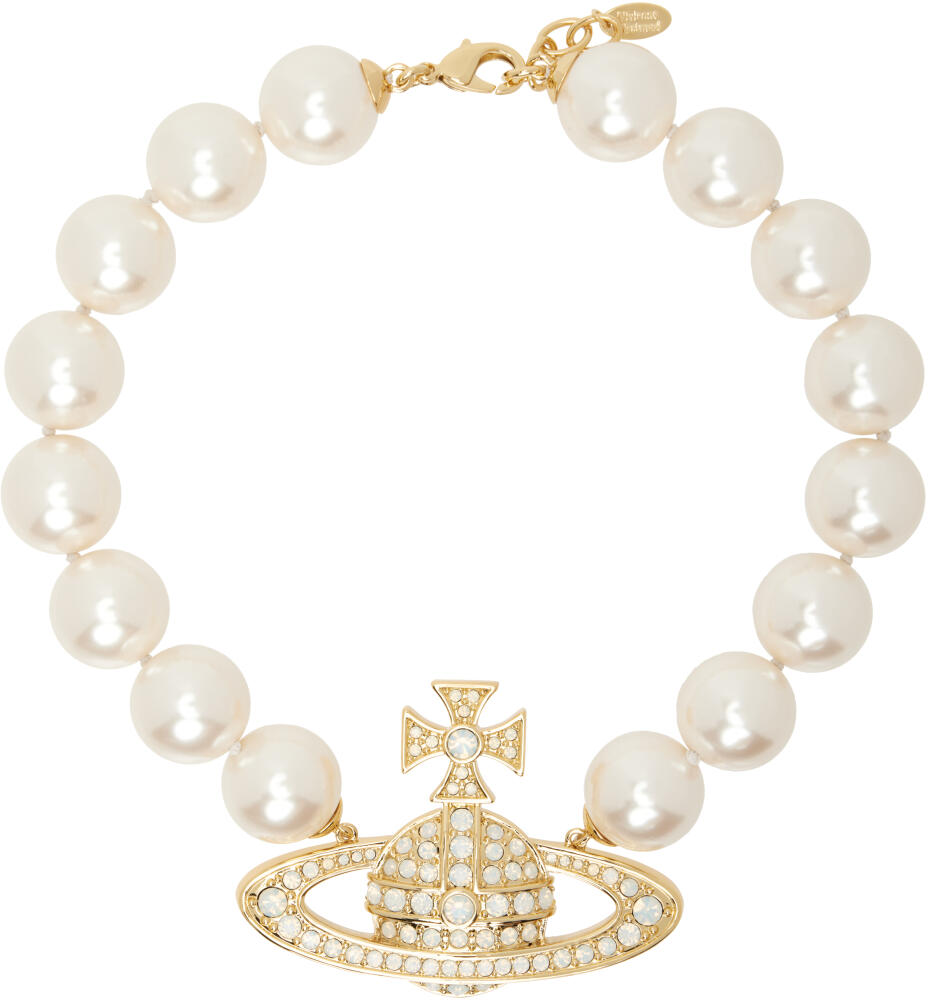 Vivienne Westwood White Neysa Necklace Cover