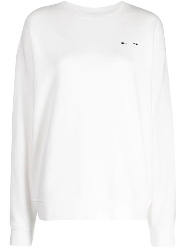 The Upside Saturn logo-print sweatshirt - White Cover