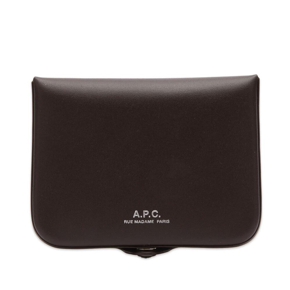 A.P.C. Josh Wallet in Dark Brown Cover