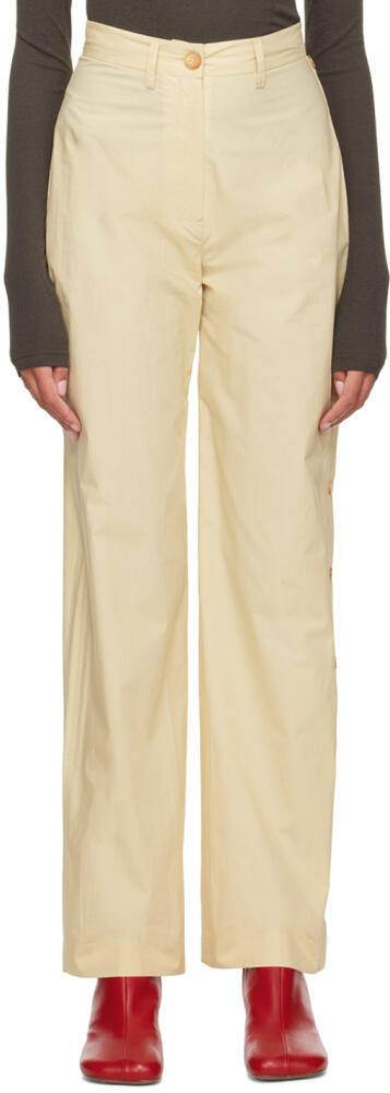 Nanushka Off-White Nessa Trousers Cover