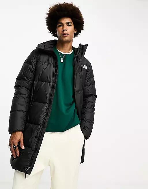 The North Face Hydrenalite down mid length puffer jacket in black Cover