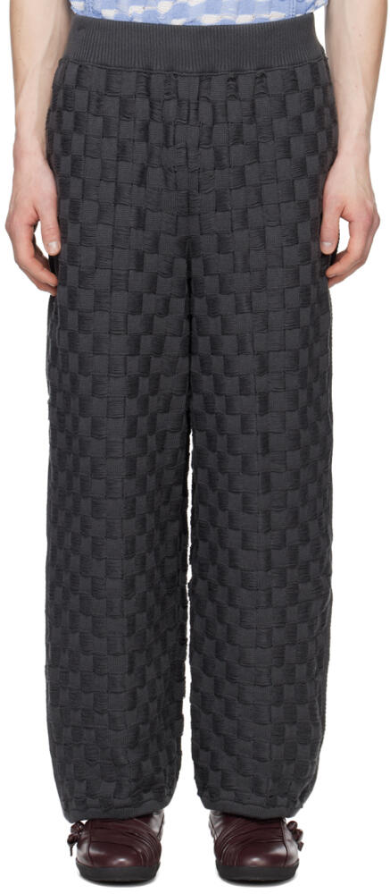 Isa Boulder SSENSE Exclusive Gray Chess Trousers Cover