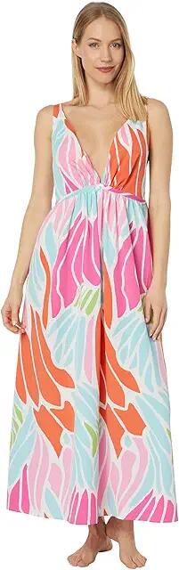 Natori Papillon Cup Gown (Bright Coral) Women's Pajama Cover