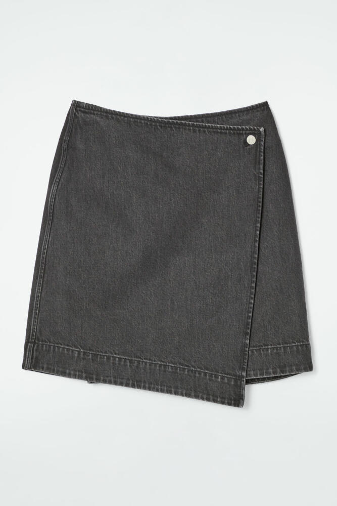 COS DENIM MINI WRAP SKIRT Cover