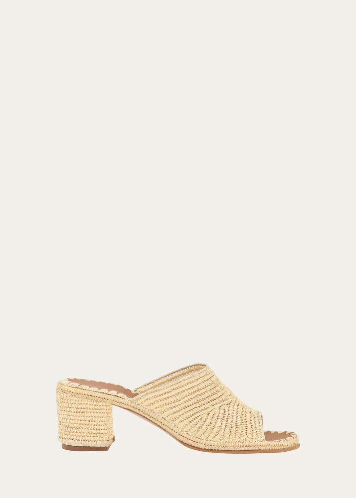 Carrie Forbes Rama Woven Raffia Slide Sandals Cover