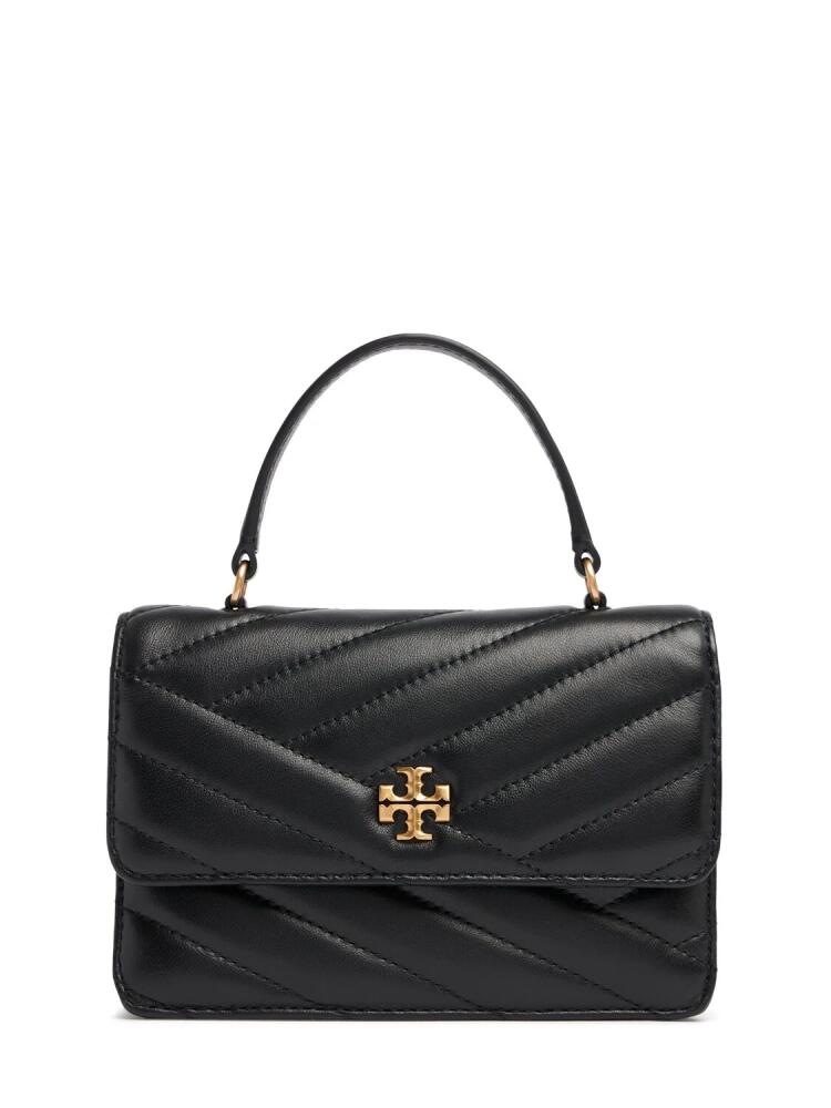 TORY BURCH Mini Kira Chevron Leather Top Handle Bag Cover