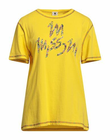 M Missoni Woman T-shirt Yellow Cotton Cover