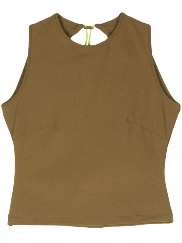 Sunnei Buco cut-out detailing top - Green Cover