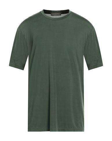 Daniele Fiesoli Man T-shirt Military green Cupro, Elastane Cover