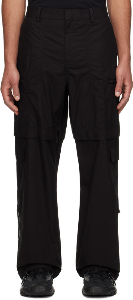 Juun.J Black Vented Cargo Pants Cover