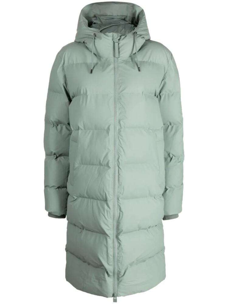 Rains quilted rubberised coat - Green Cover