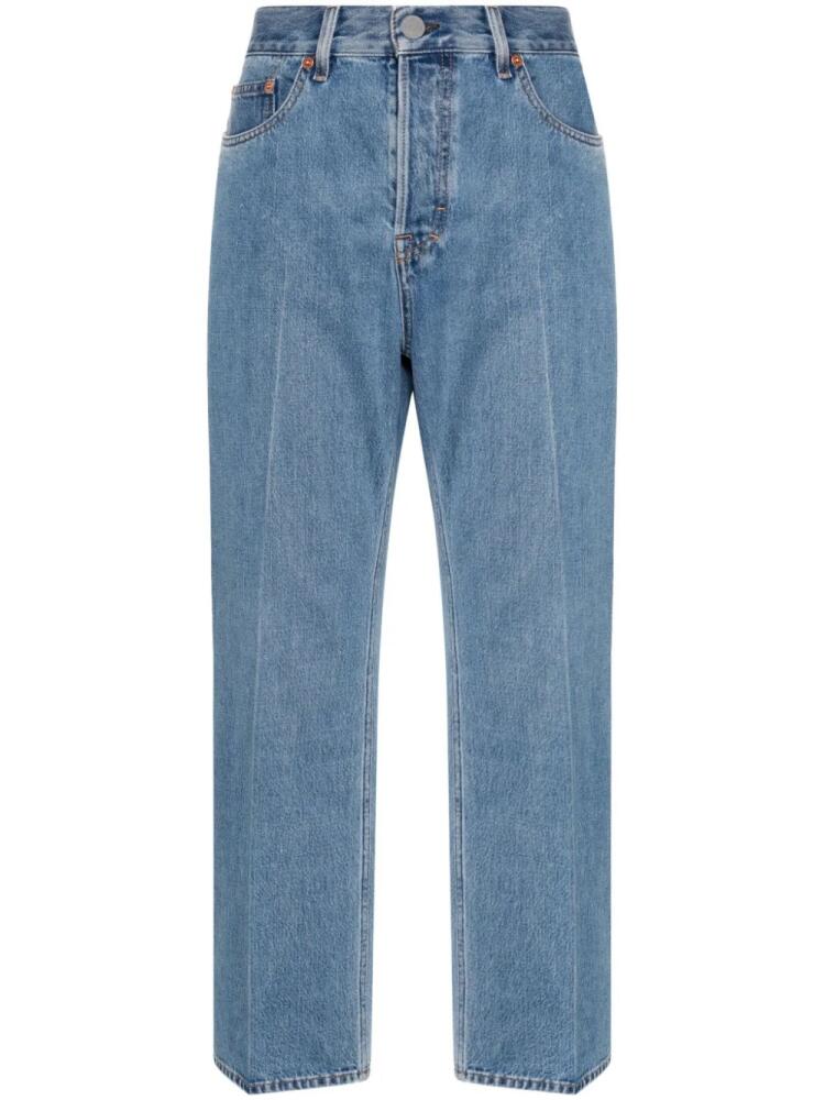 Gucci low-rise cropped jeans - Blue Cover