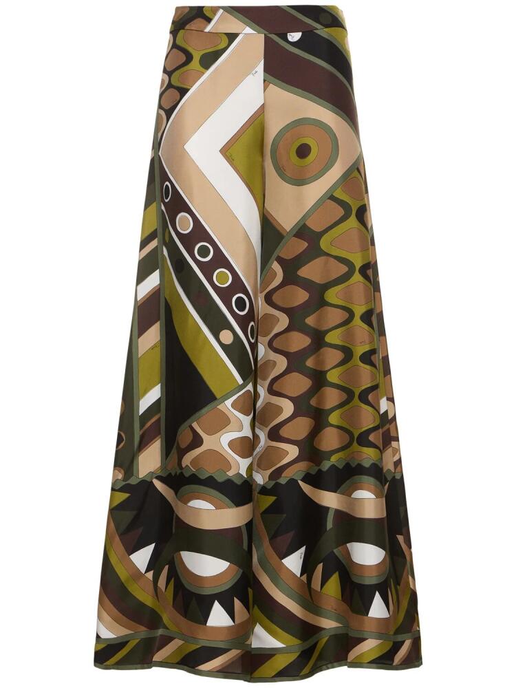 PUCCI Printed Silk Twill Pants Cover