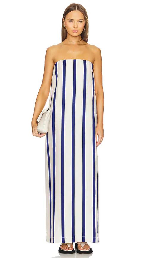 Bondi Born Maine Strapless Maxi Dress in Blue Cover