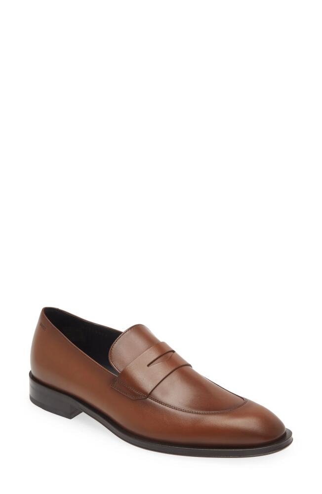 BOSS Derreck Penny Loafer in Medium Brown Cover