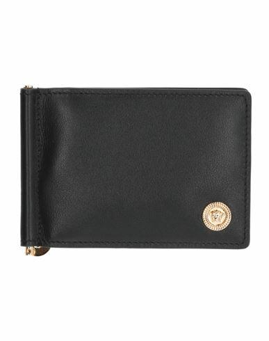 Versace Man Wallet Black Calfskin Cover