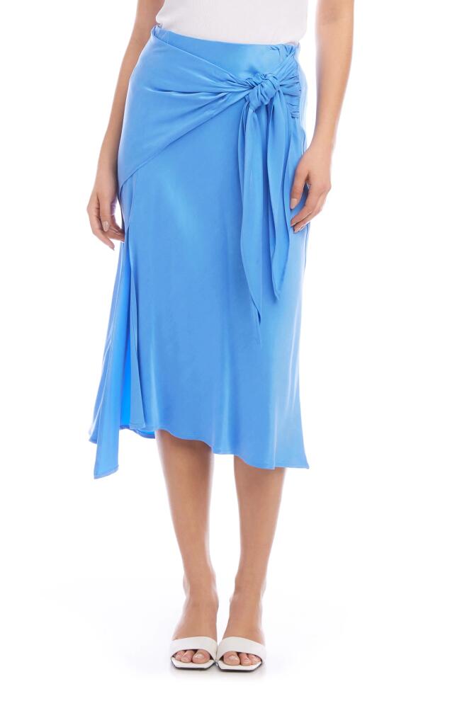 FIFTEEN TWENTY Nina Wrap Midi Skirt in Sky Blue Cover