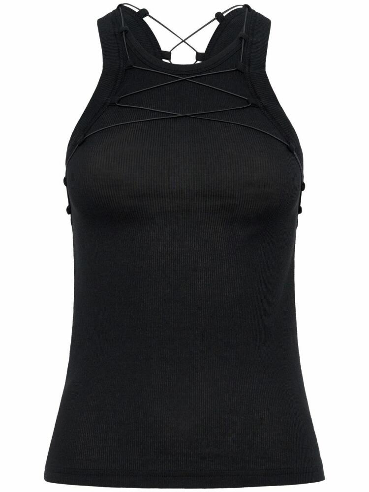 Dion Lee Lock cotton tank top - Black Cover