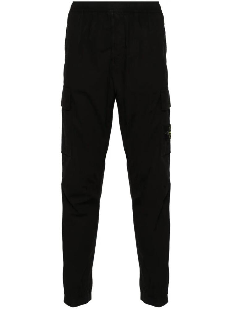 Stone Island tapered cargo pants - Black Cover