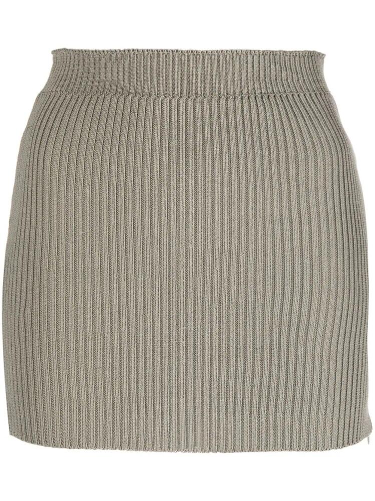 Paloma Wool ribbed-knit mini skirt - Grey Cover