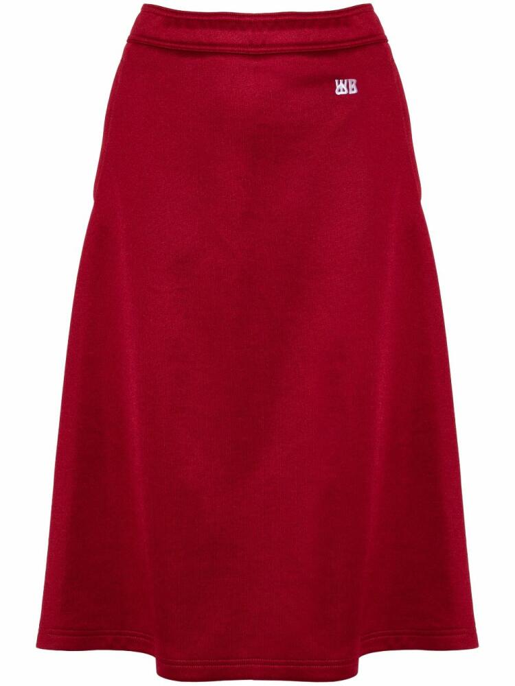 Wales Bonner Shine midi skirt - Red Cover