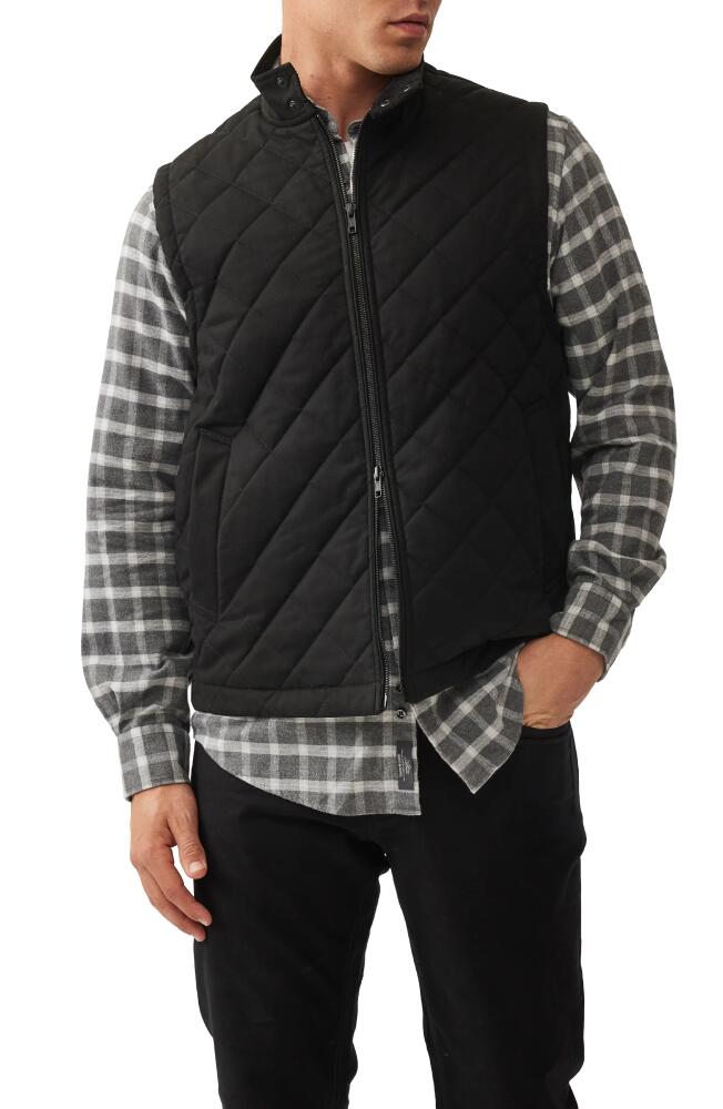 Rodd & Gunn Jervois Stretch Cotton Blend Quilted Vest in Nero Cover