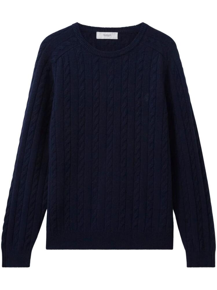 Pringle of Scotland cable-knit lambs wool jumper - Blue Cover