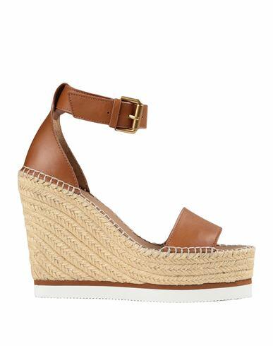 See By Chloé Woman Espadrilles Tan Calfskin Cover