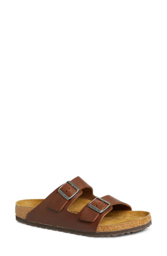 Birkenstock Arizona Grip Slide Sandal in Vintage Roast Cover