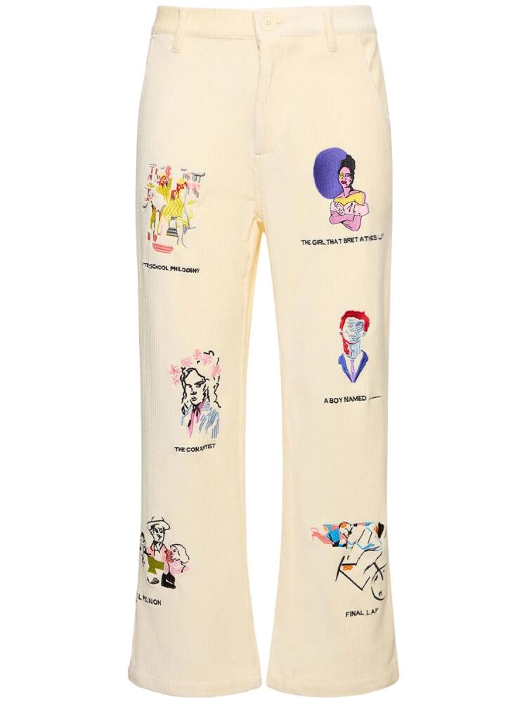 KIDSUPER STUDIOS Kidsuper Museum Embroidered Pants Cover