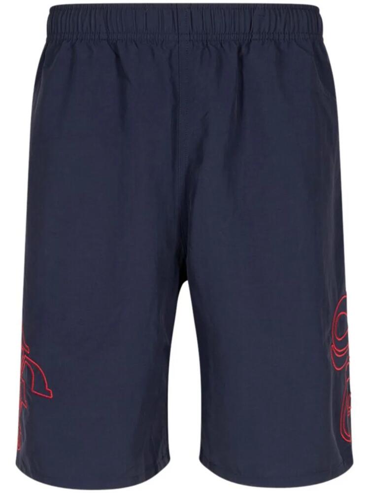 Supreme Old English shorts - Blue Cover