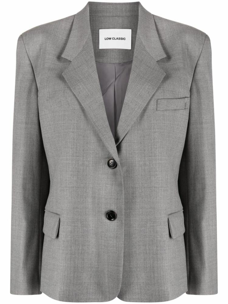 Low Classic Classic single-breasted blazer - Grey Cover