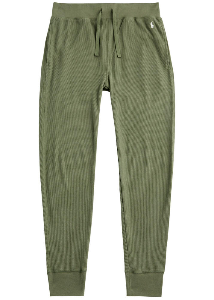 Polo Ralph Lauren Logo Waffle-knit Pyjama Trousers - Khaki Cover